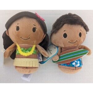 Hallmark Itty Bittys HULA GIRL & SURFER BOY